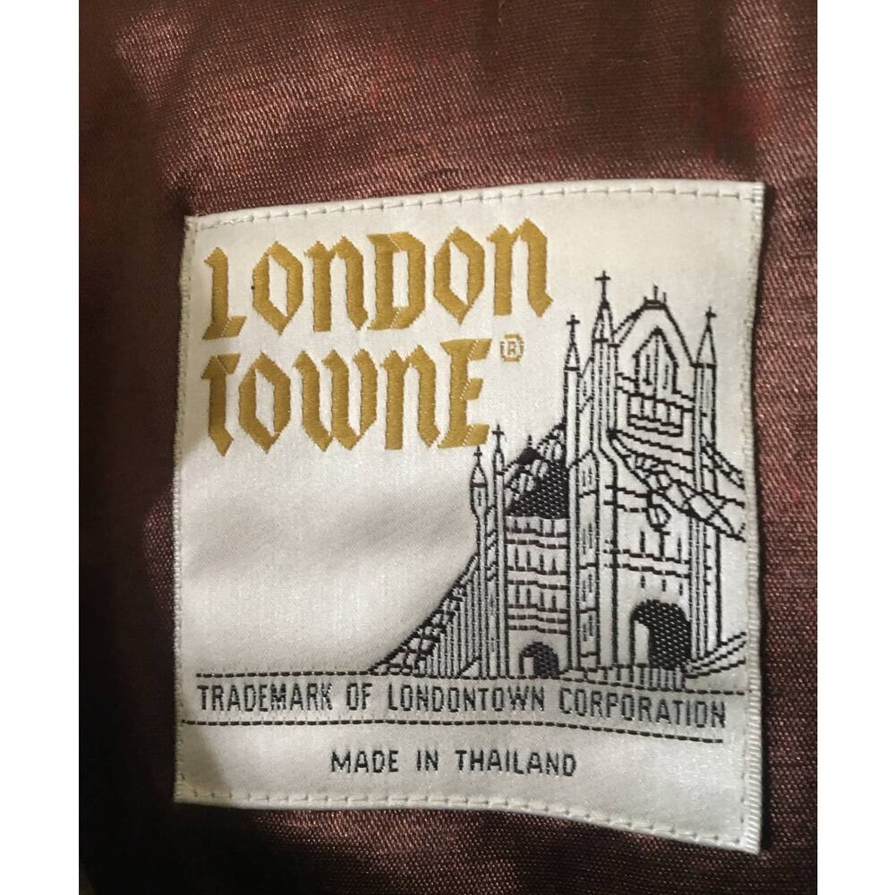 Vintage London Fog London Towne Trench Coat, Zip Out Dark Brown Warmer Liner - Picture 2 of 11